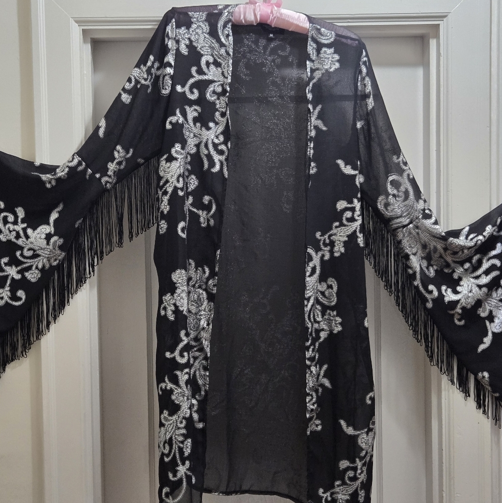 The Pretty Cult Silver Fringe Robe